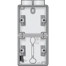 verticale opbouwdoos met één tweevoudige ingang M20 voor het inbouwen van twee functies, wit 